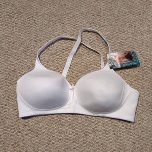 Vanity Fair Body Caress Convertible T Shirt Bra White 38C Wireless 72335